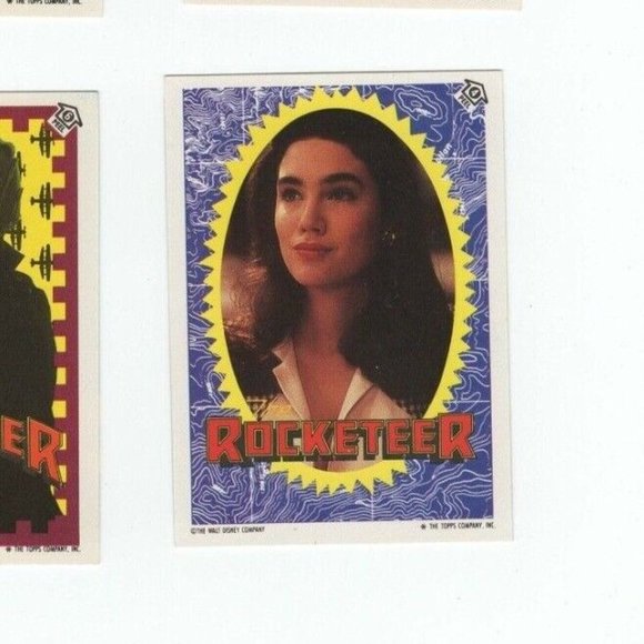 Rare Vintage Rocketeer Walt Disney Company Trading Cards with Sticker Set of 4 - Picture 10 of 10